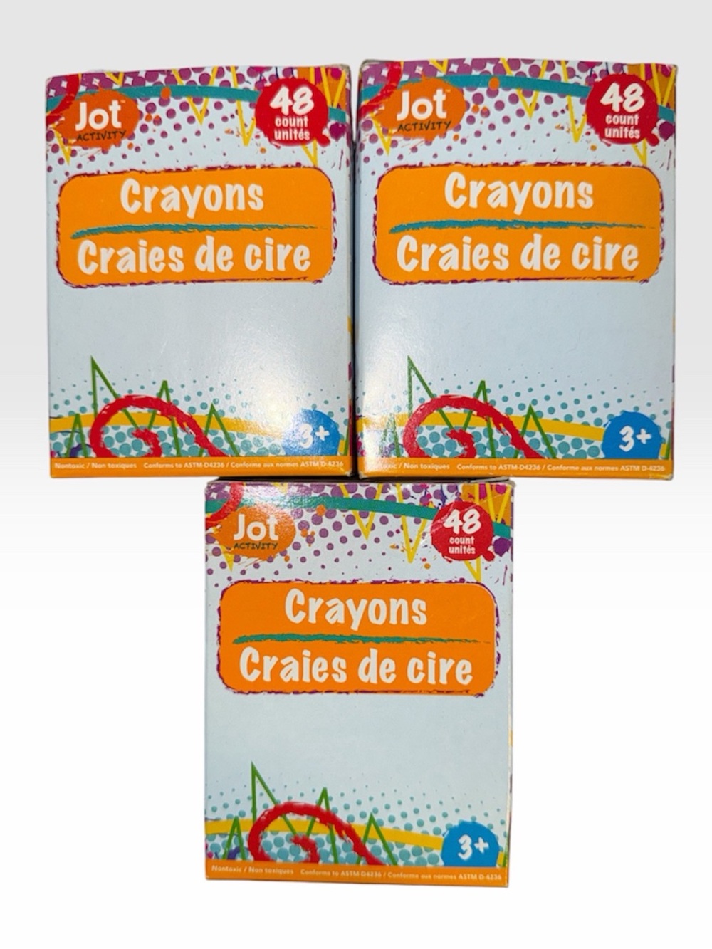 3 boxes of Crayons 48-Count Boxes